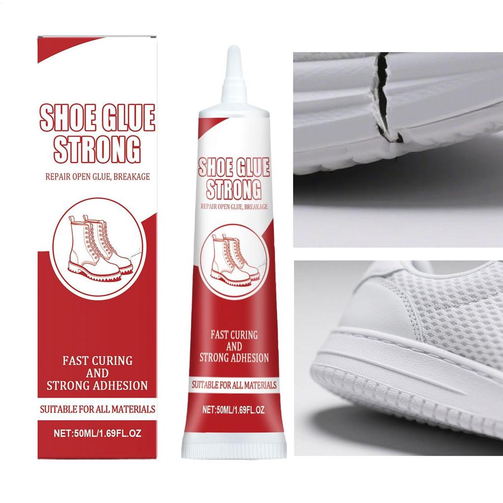 50g Flexible Shoe Glue Waterproof Repair Adhesive Bending & Wash Resistant Gel For Sneaker Sole, Leather, DIY Home Repair Tool