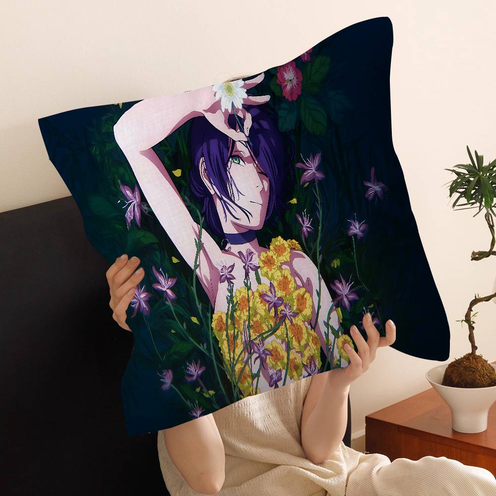 C-Chainsaw Man Movie R-Reze Arc Maple Design Cushion Cover Happy Autumn Harvest Decor Holiday Decorati Pillow Cover
