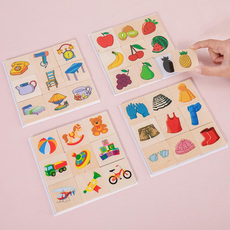 CPC CE Shadow Matching Wooden Puzzle: Early Education Toy for Young Children