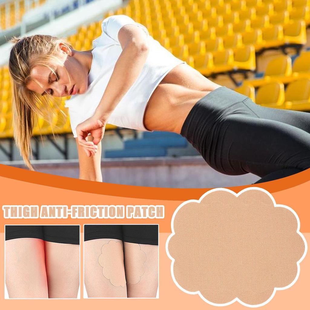 Anti Chafe Thigh Tape Breathable Anti Chafing Thighs Elastic Wear Resistant Friction Pad 10 Pieces For Leg Cycling Elbows Heels