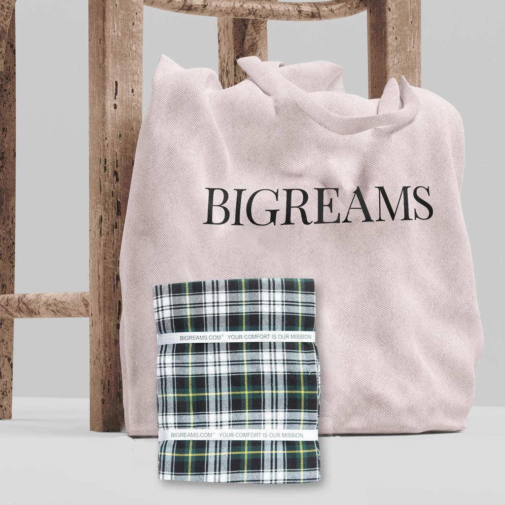 İplik Boyalı %100 Pamuk Yeşil Flanel Kumaş – 150 Gram, 145 cm Genişlik