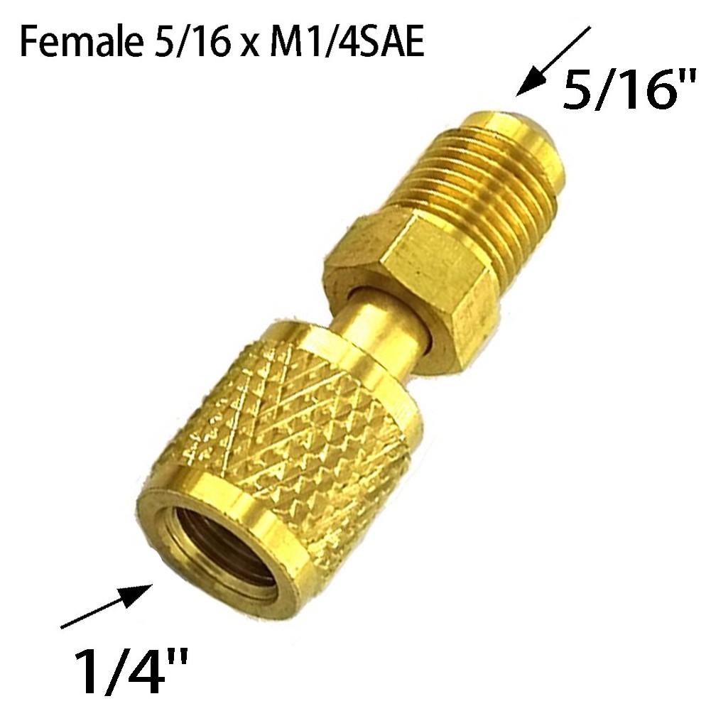 Adapter Female 5/16 X M1/4SAE For Air Conditioning S R32 R410a