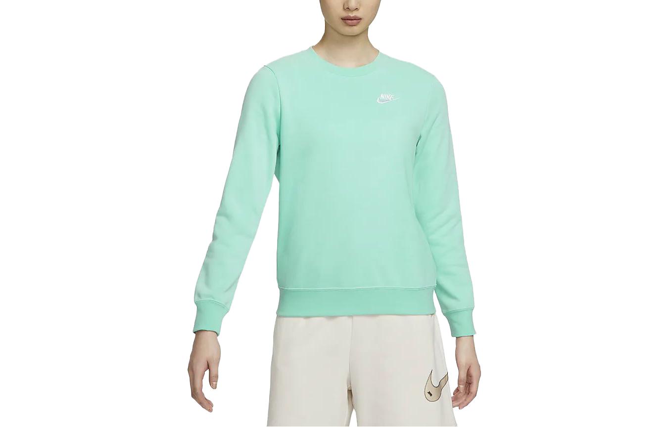 Nike Sweatshirts Women s Rising Emerald Green Crew Neck Moderate Regular DQ5474-349 XL