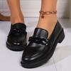 Black Thick-Soled Small Leather Shoes Wind Soft Sister Japanese Muffin Lofu Women'S Single Shoes Wholesale