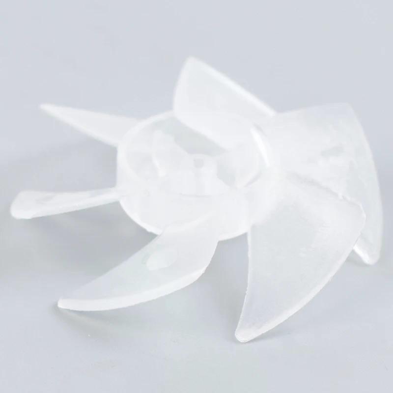 1 pz. Mini ventola in plastica di piccola potenza con 6 lame per motore asciugacapelli