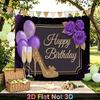 Purple Balloon Party Backdrop 1pc - Photo Booth Props