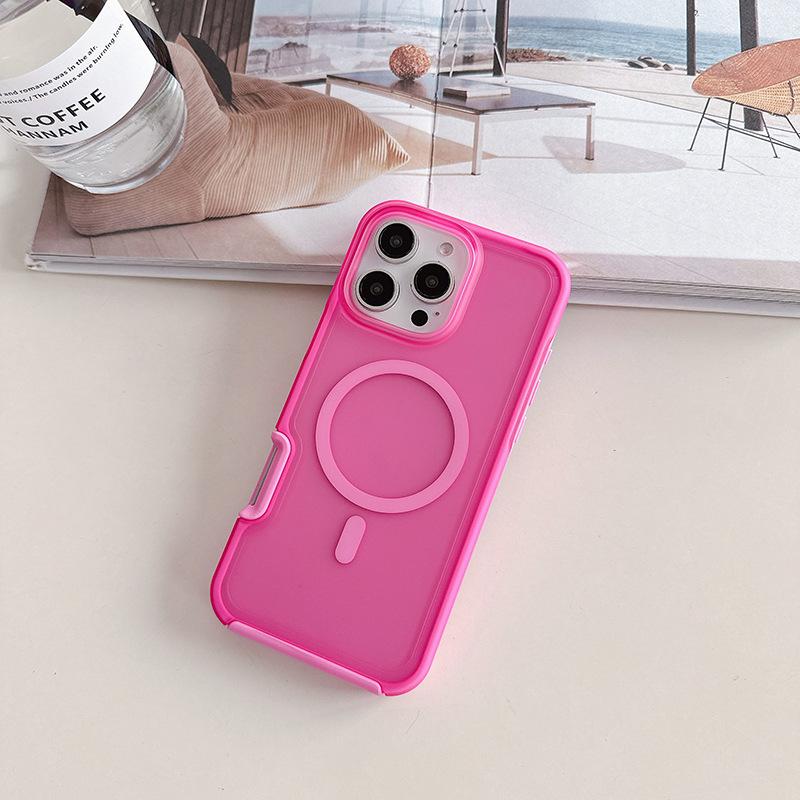 Magnetic Mobile Phone Case for IPhone16promax Skin Feel for Apple 16 All-inclusive Tpu Anti-fall N52 Strong Magnet