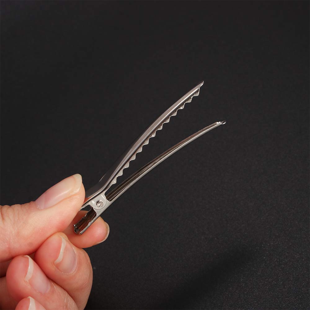 10pcs 25/30/35/45/50/60mm Clips Single Prong Alligator Hairpin With Teeth Blank Setting Jewelry Making Base For DIY Hair Clips