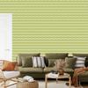 Wallpaper Geometric Pattern Yellow and Beige for Living Room and Bedroom 50x1000