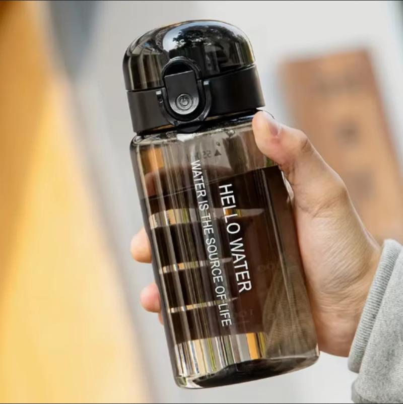 550ML Space-Themed Water Bottle with Anti-Slip Lid & Handle - Durable Plastic, Leak-Proof Design for Outdoor Sports, Camping
