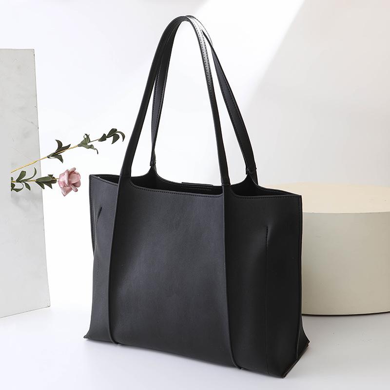 

[Теплое Солнце] Сумка Женская Сумка Новая Большая Вместимость Женская Наплечная Большая Сумка чёрный