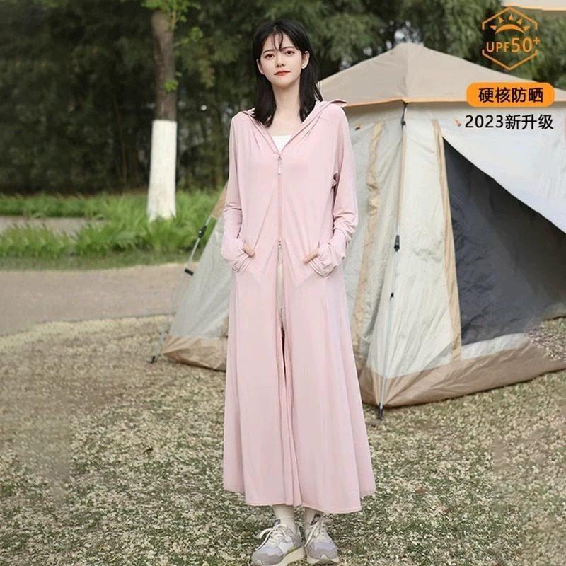 Sunscreen clothes women's summer 1011 new long coat ultraviolet breathable full body blouse ice silk thin
