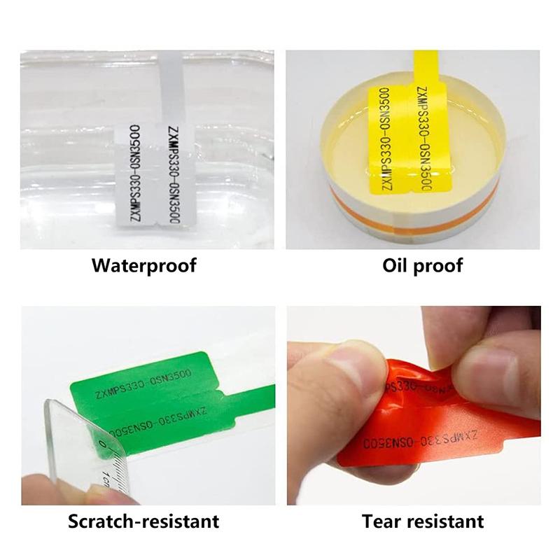 8 Pcs Cable Labels Tags For Cable Management Colorful Waterproof Cord Tags For Wire Labels Self Adhesive Tear Resistant