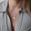 Hot Fashion Women's Jewelry Collar European Simple Gold Color Multi Layers Bar Coin Necklace Clavicle Chains Gifts 2024