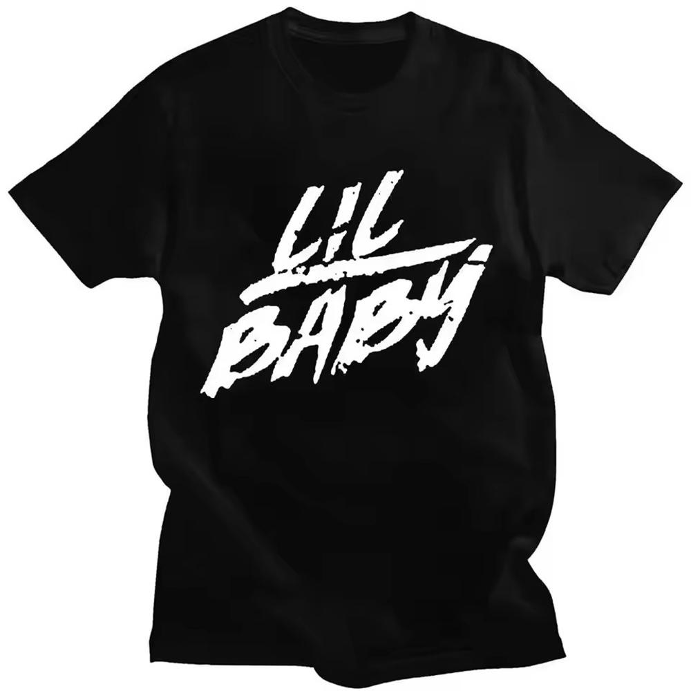 Hip Hop Rapper Lil Baby Graphic Print Unisex Clothing Tee Shirt Homme New Short Sleeve Round Neck Printing Pullover TShirt 50384