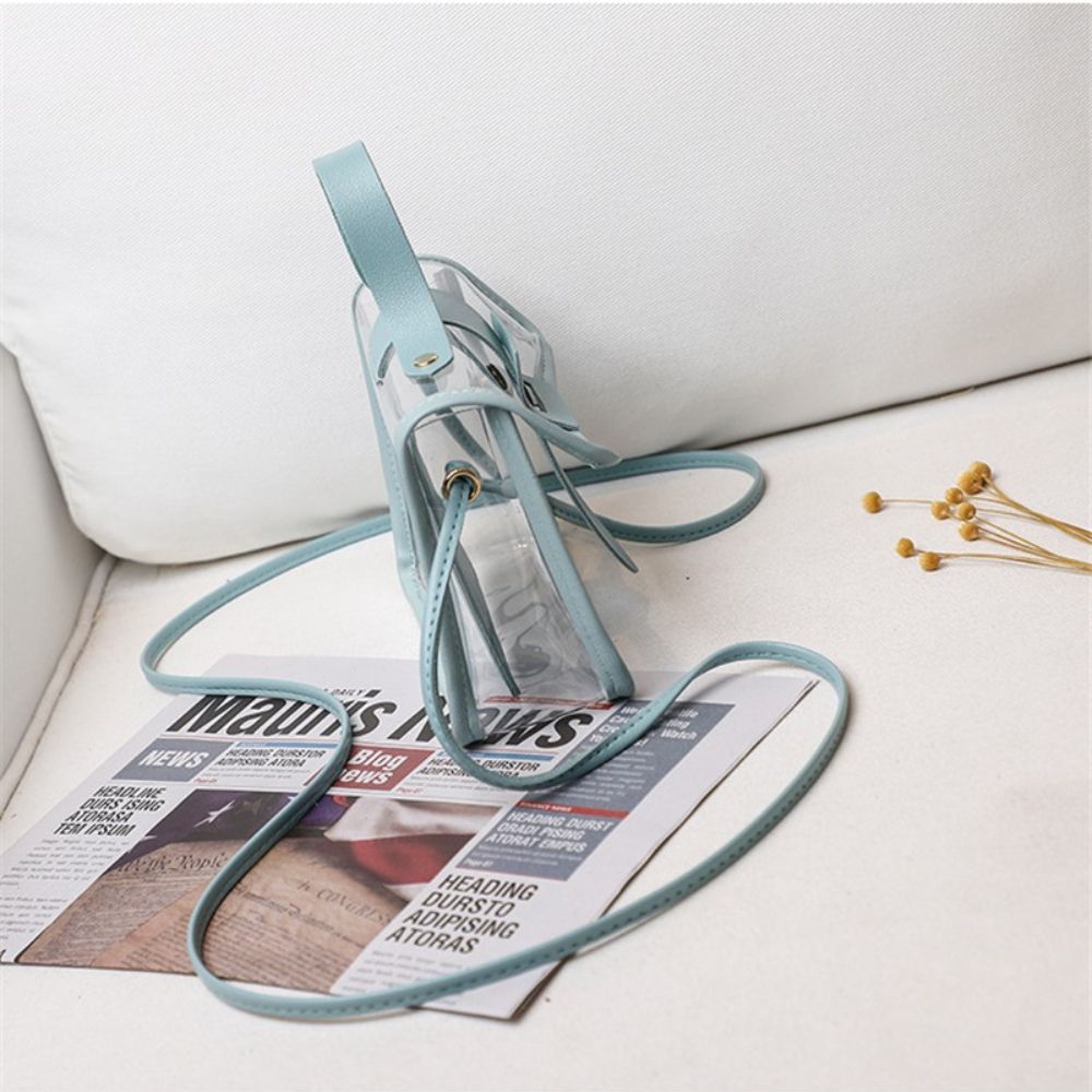 Mini Clutches Transparent Jelly Bag Women Handbag Small Square Bag Crossbody Bag Shoulder Messenger