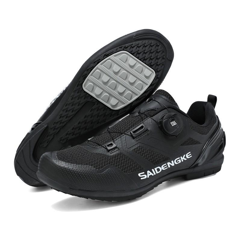 Cycling Shoes Men Women Unisex Road Mountain Bike Non-Lock Hard Sole Breathable Flyknit Bicycle