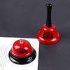 Campana de metal rojo con anillo en mano sonajero manual sexo para decoración de fiesta de anillo