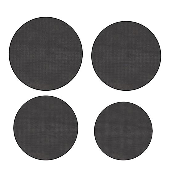 Fireproof Mat Outdoor Camping Round Grill Pad Oil-Proof Water-Resistant Reusable Wood Burning Fire-Pit Grill Mat