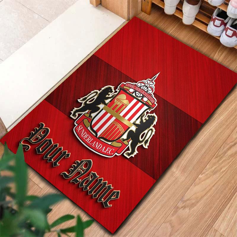 Sunderland A.F Custom Name Carpet Rug for Living Room Bedroom Home Sofa Decoration,Kids Play Non-slip Floor Mat