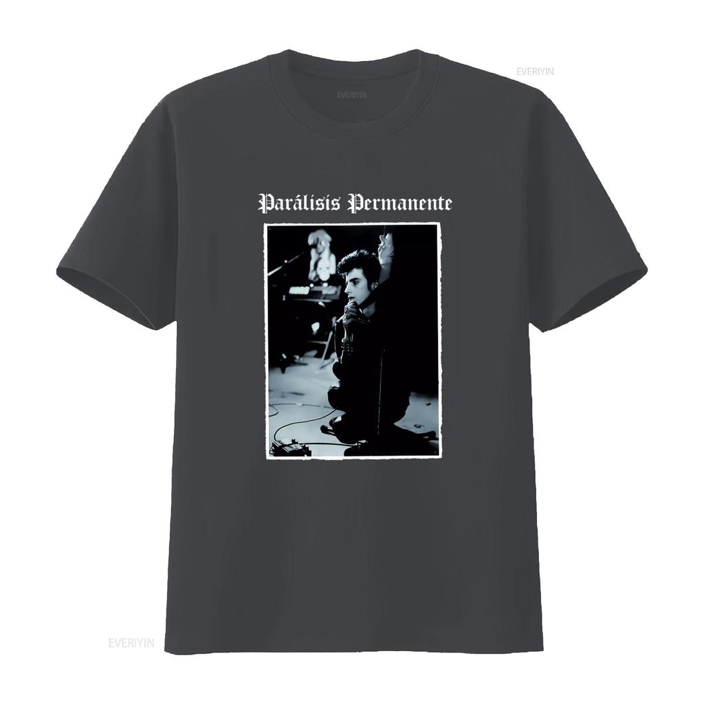 Paralisis Permanente Punk Rock Band Performance T-Shirt für Retro Style Musikliebhaber vintage Gewaschen Leicht Bequem