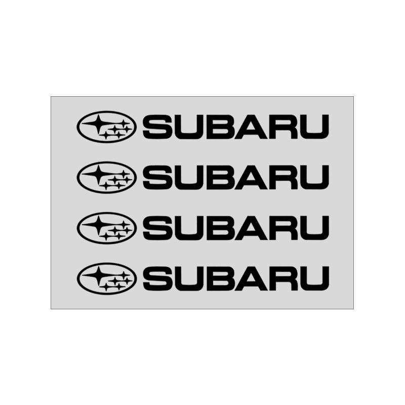 

4 шт. Наклейки на дверные ручки автомобиля, Наклейки на шины и зеркала заднего вида, Эмблема для Subaru Forester Crosstrek Outback Impreza XV Tribeca Ascent Legacy Levorg Mpreza Subaru чёрный