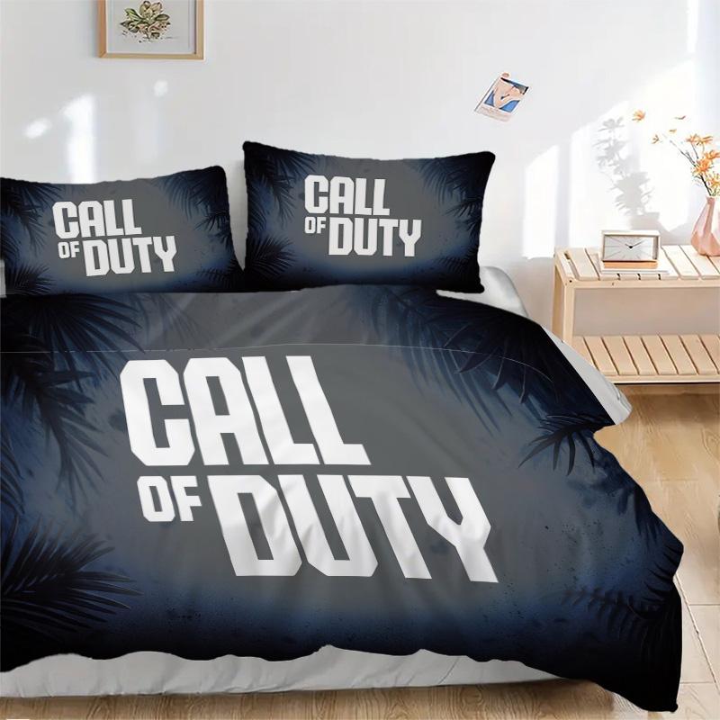 Call Duty Bedding 3 Piece Set HD Print Duvet Cover Pillowcases for Teens Adult Bedroom Decoration Christmas Gift