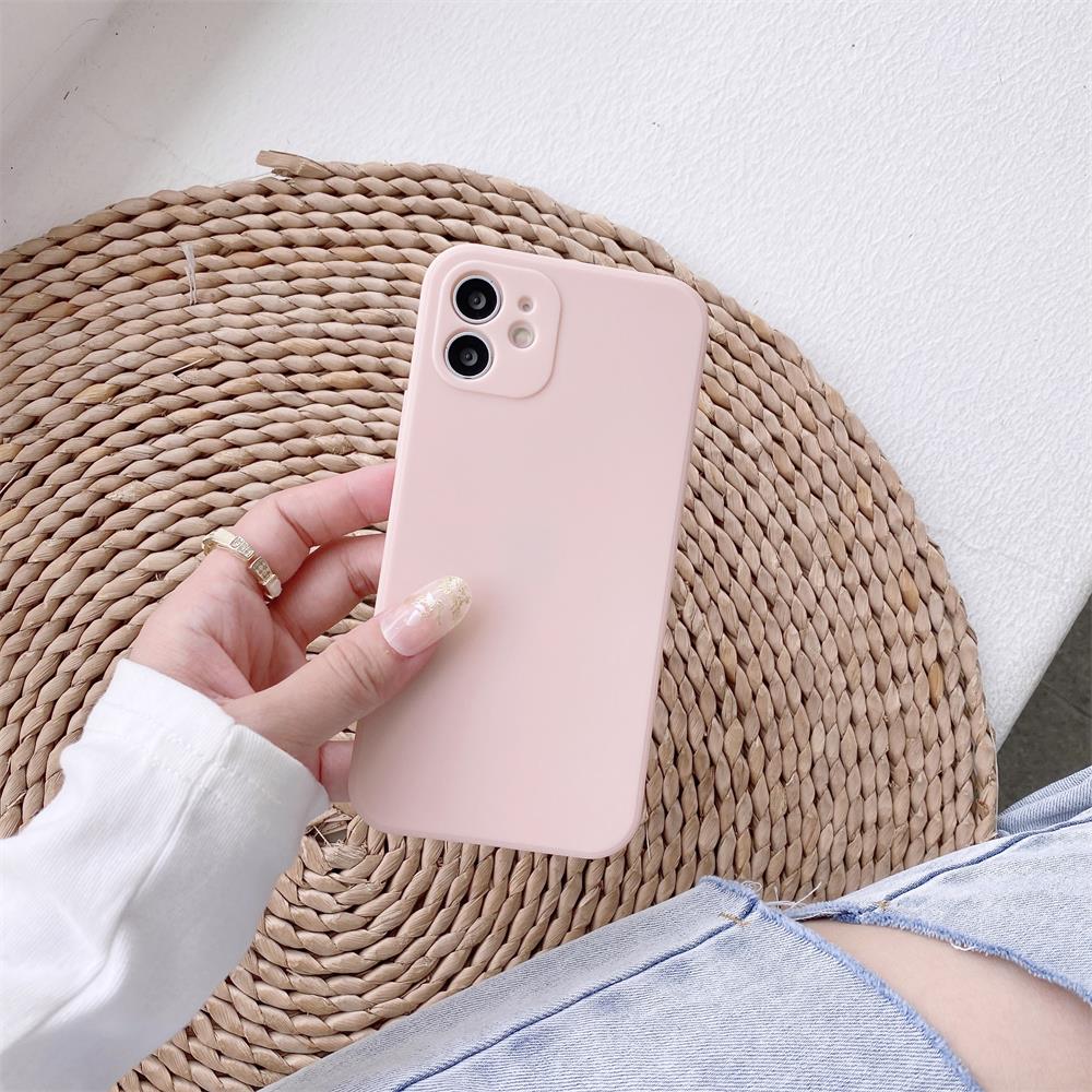 Square Liquid Silicone Phone Case For Xiaomi Redmi Note 11 10 9 9S 9T 10 10S Pro Max  5 5A 6 7 8 8T Soft Thin Candy Colors Cover
