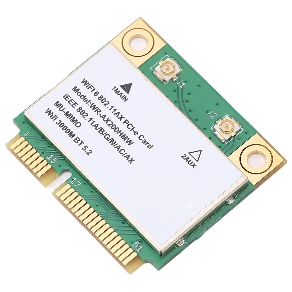 Wireless Net Card 2.4G 5G Dual Band 2974M WiFi6 MU MIMO Multithreading Technology Wifi Card with Mini PCIE for Laptop