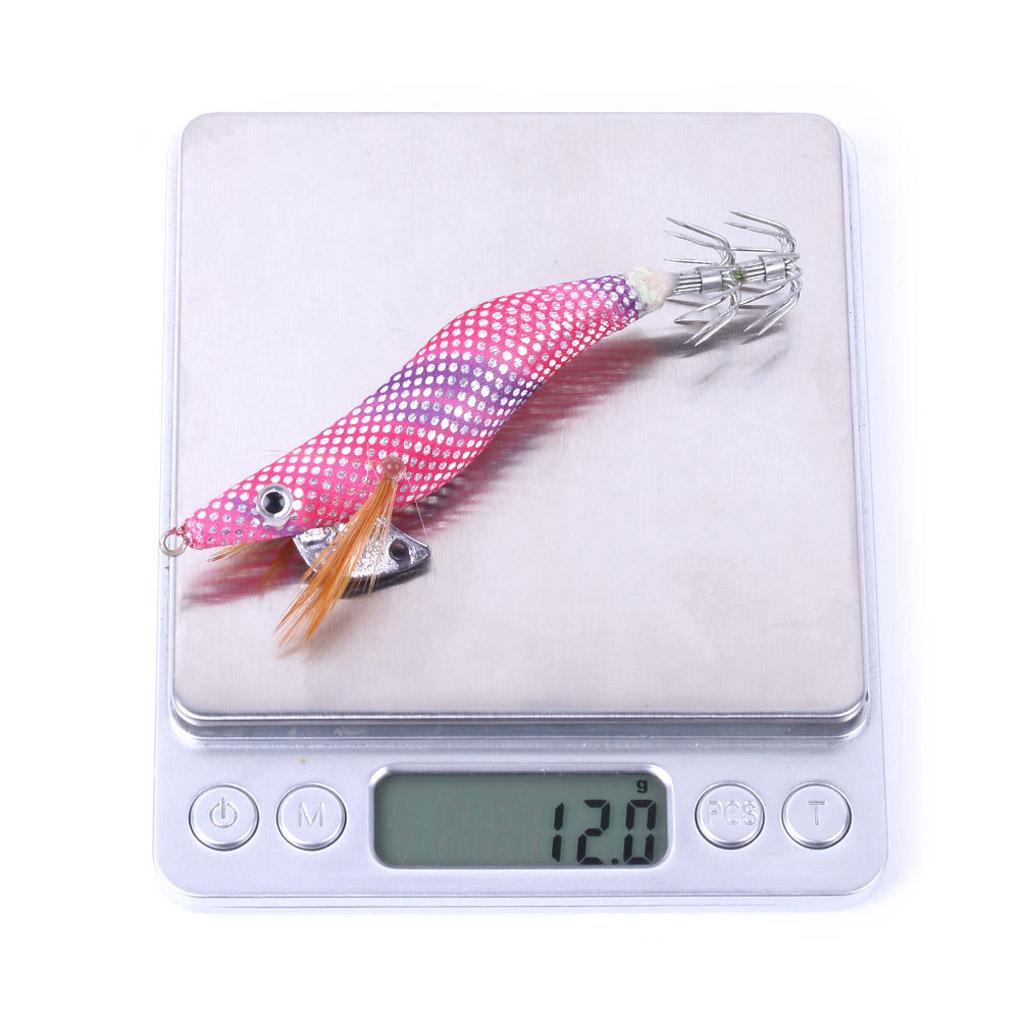 10pcs Fish Bait Squid Hook Fishing Lures Squid Lure Fishing Tackle Nightlight Shrimp Squid Needle