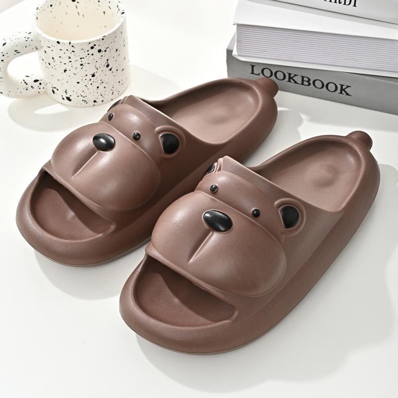 Bathroom Slippers EVA Indoor Slides Sandals Summer Casual Non-slip Flip Flops Thick Soles Cartoon Dog Shoes