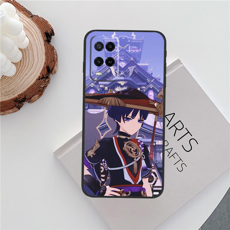 Scaramouche Genshin Impact For OPPO A57 A77 A78 A17 A16 A76 A96 A15 A52 A72 A91 A93 A54 A74 A94 A5 A9 A31 A53s A54s Case