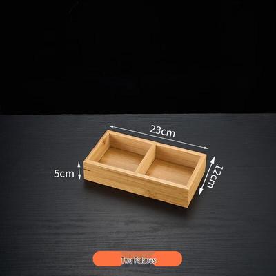 Bamboo Wood Divided Serving Platter