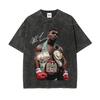 Koszulka Mike Tyson, Lata 90. Vintage Boks Sportowa Legenda Oversize Unisex Spierana Koszulka
