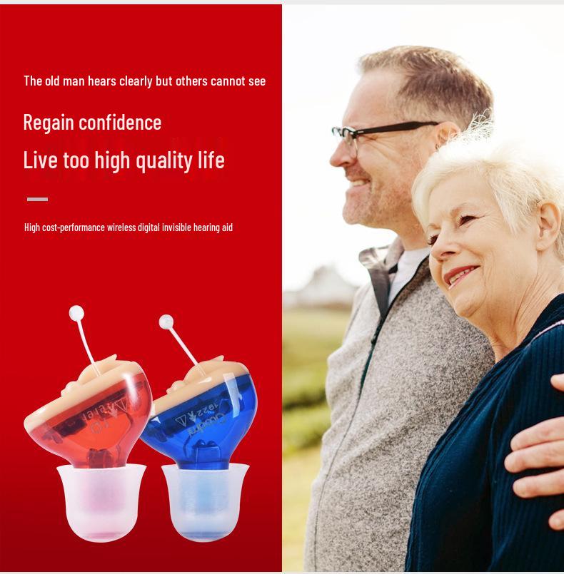 Invisible Wireless Hearing Aids: Ready Stock for Young and Elderly, with Sound Amplifier Accessories