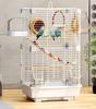 Large Anti-Splash Parrot Cage for Small Birds: Cockatiel, Budgie, Zebra Finch