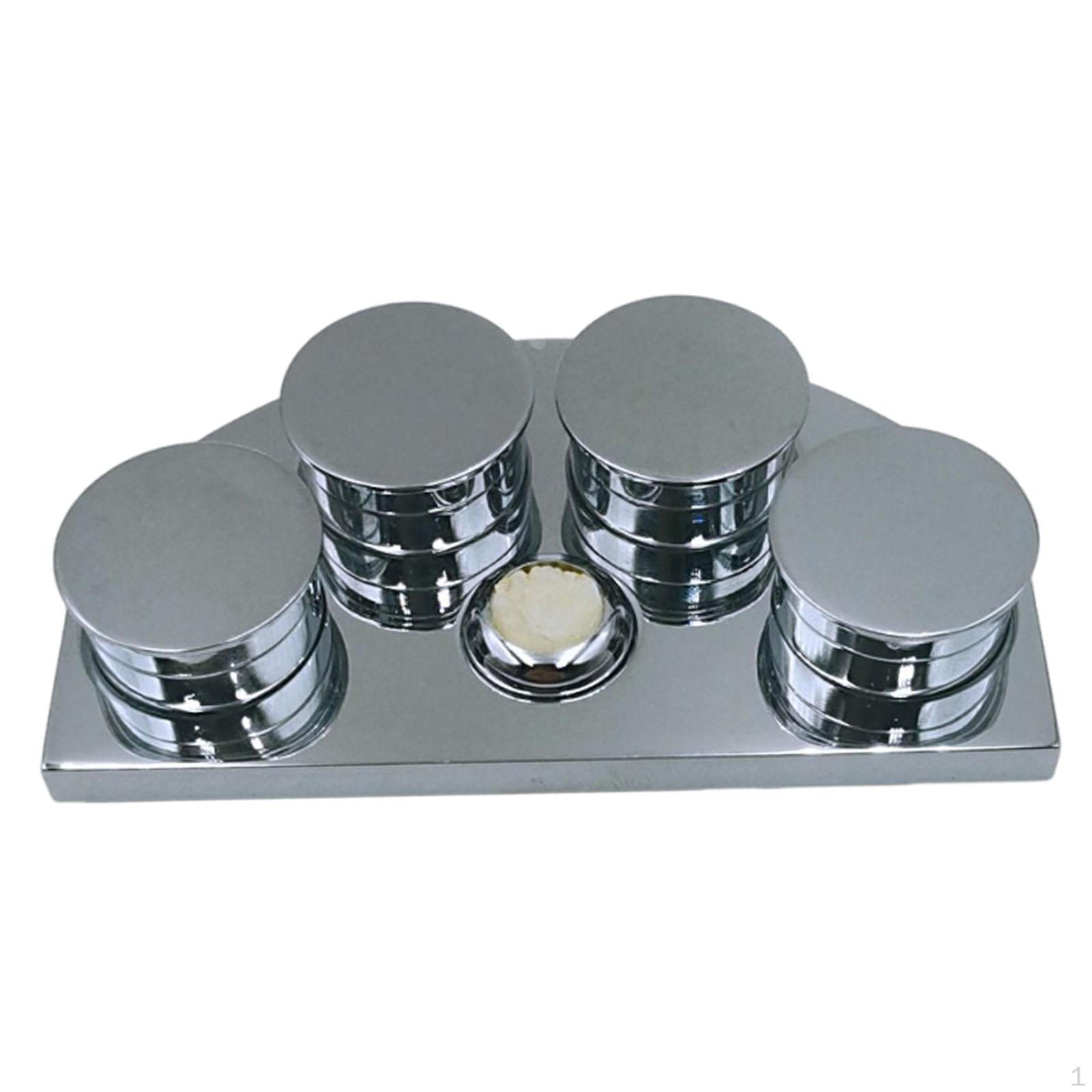 

4-х секционная масленка с крышкой для часовых мастеров, Премиум, Аксессуар для ремонта