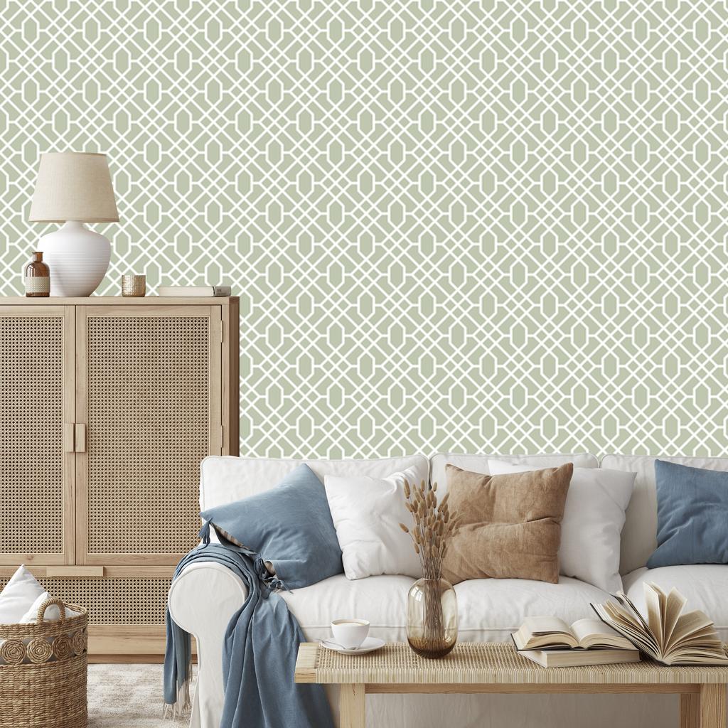 Geometric Ornaments Wallpaper for Living Room and Bedroom 50x1000