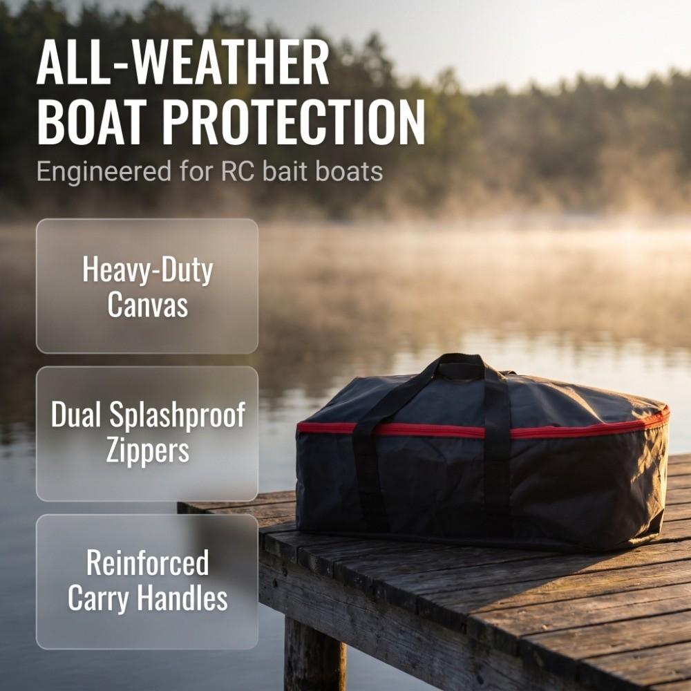 58*30*20cm Bait Boat Storage Bag with Carry Handles Fishing Boat Bag Fishing Trips