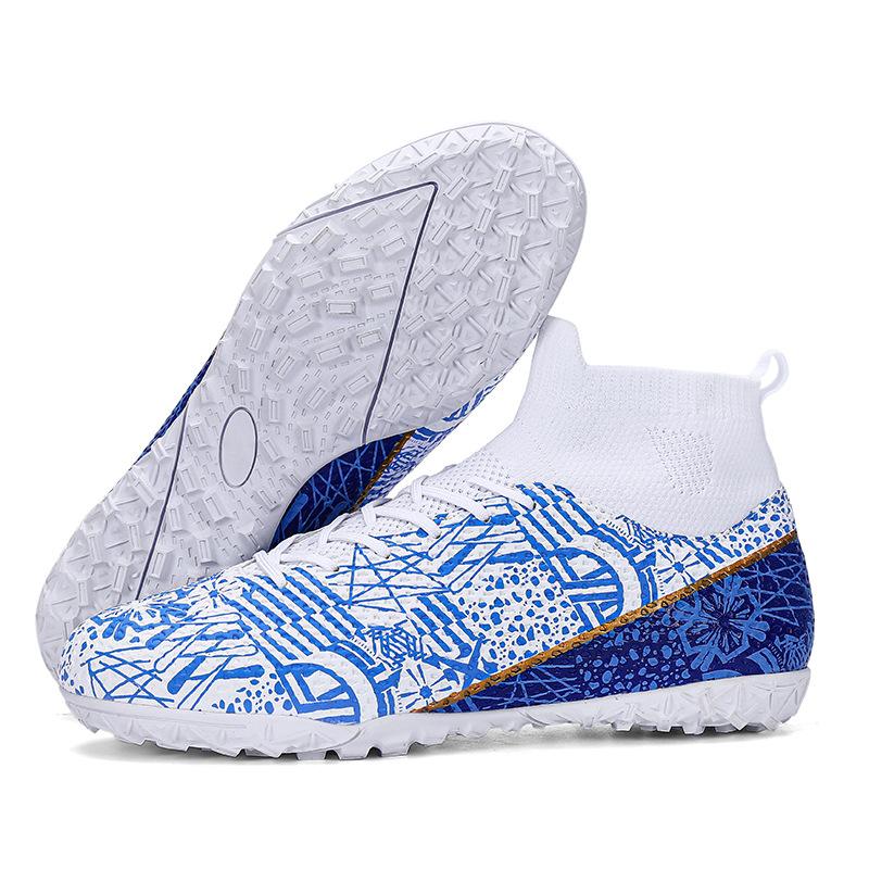 New High-top Men's and Women's Adult TF Broken Nails FG Long Nails Student Competition Men's Football Shoes AG Long Nails Training Shoes