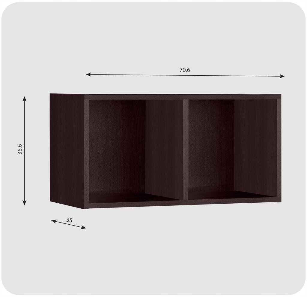 Regał półka organizer pojemnik stojak na płyty winylowe segregatory Cubo 2