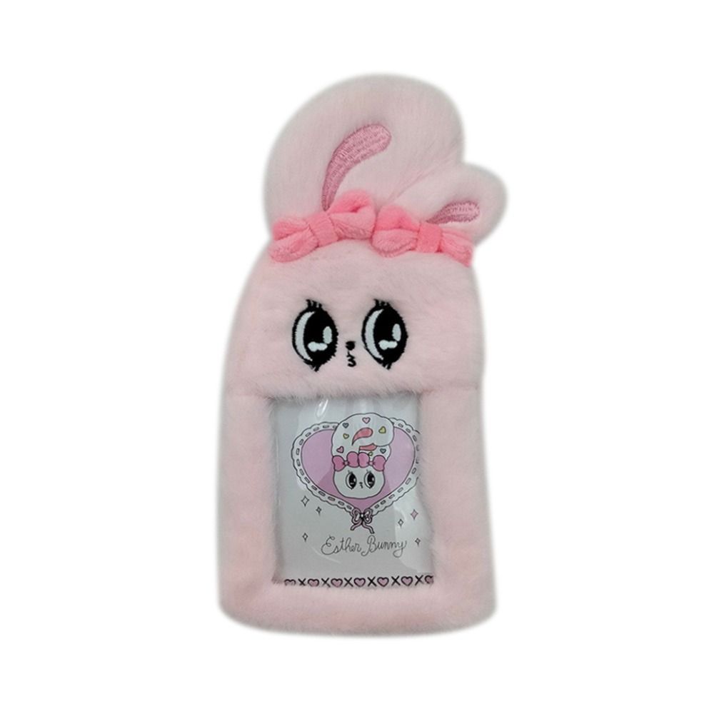 Credit ID Bus Card Case Plush Card Holder Key Ring Photo Album Card Cover Fashion ID Badge Holder