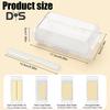 Butter Keeper Box with Lid Cutter Leak-Proof Butter Storage Container for Fridge French Butter Dish Countertop Butter Box Home Kitchen Accessories