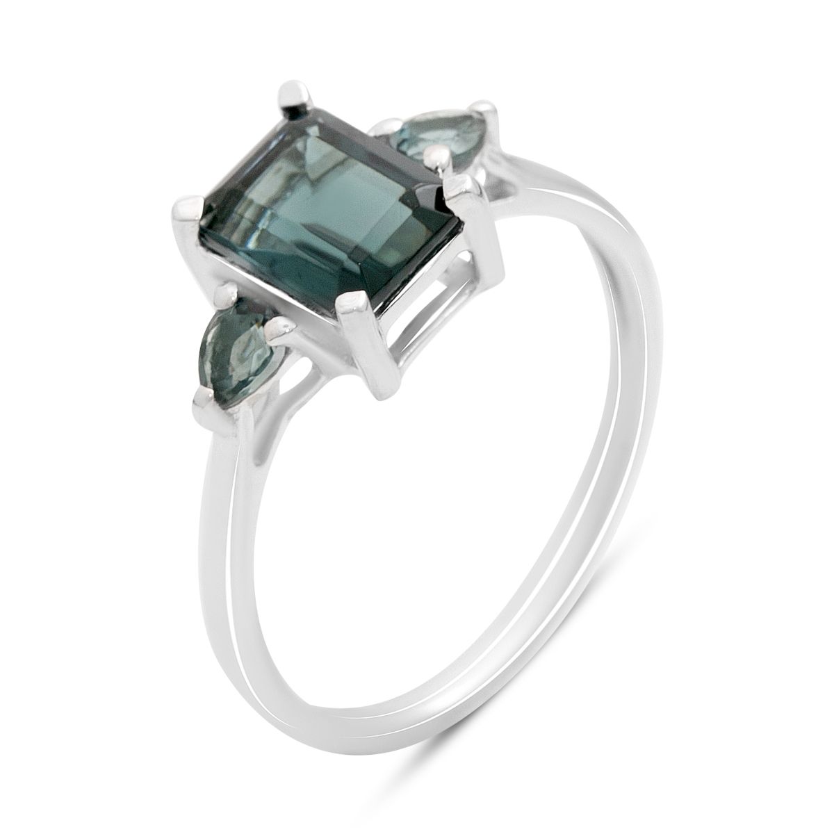 

Серебряное кольцо с топазом Лондон Блю 1.647ct, вес изделия 1,96 гр (2204480) 17 синій
