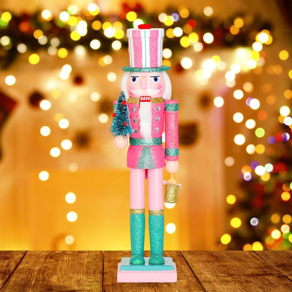 Christmas Nutcracker Decor Traditional Ornament Nutcracker Figure Statue for Shelves Party Decor Countertop Festival Present