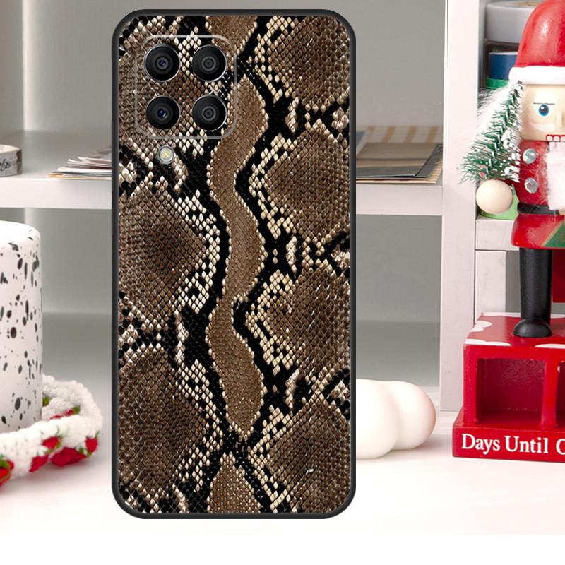 Snake Skin For Samsung Galaxy M55 M15 M13 M23 M33 M53 M20 M21 M51 M12 M32 M52 M34 M54 M31s M30s Case