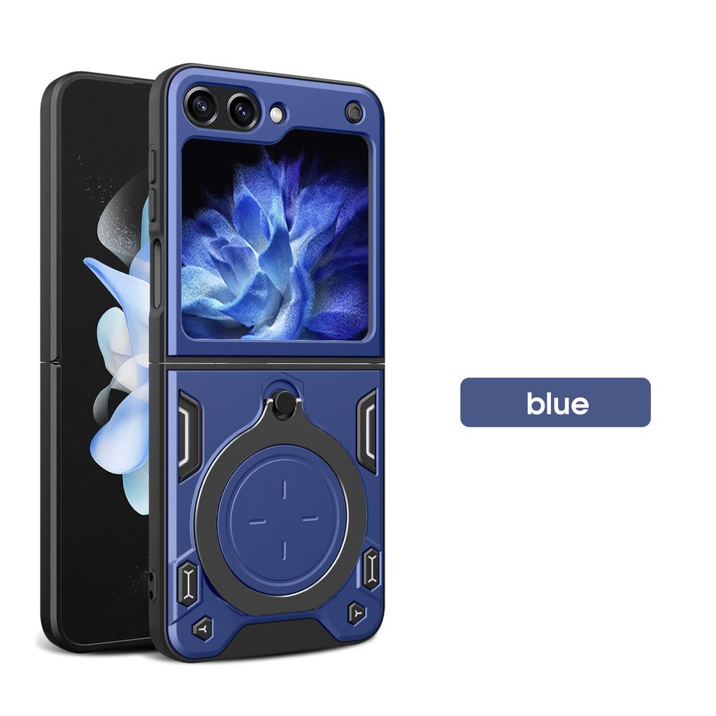 Heavy Duty Protective Cover For Samsung Galaxy Z Flip 6 5 4 Case Stand Holder Lens Protection Shockproof Funda Coque Capa