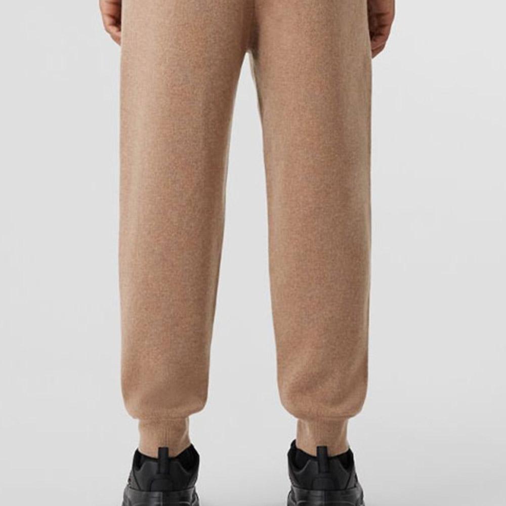 Burberry Knitted Sweatpants Men's Camel 80609081