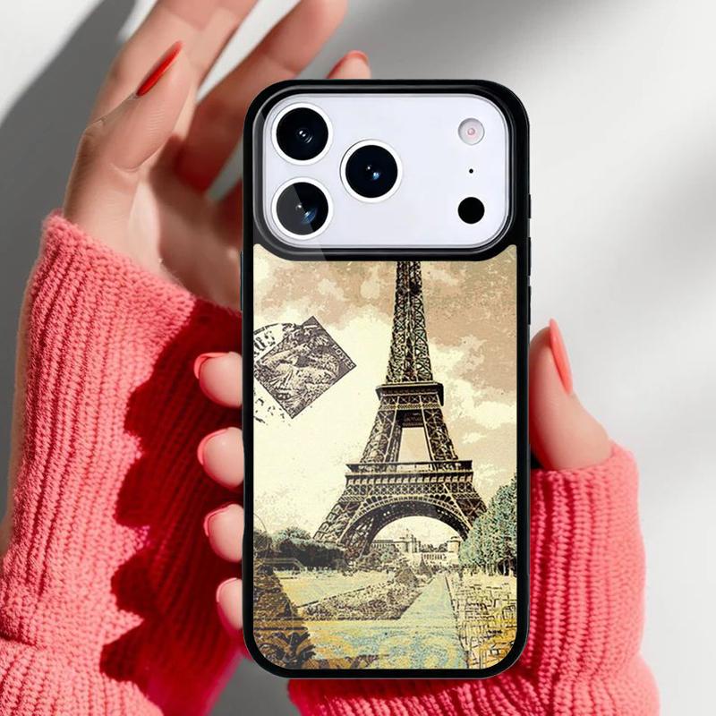 

Romantic Paris Eiffel ToweR Phone Case for iPhone 17 Air 16e 15 14 13 Pro Max Back Cover for 12 11 Pro Coque iPhone 16