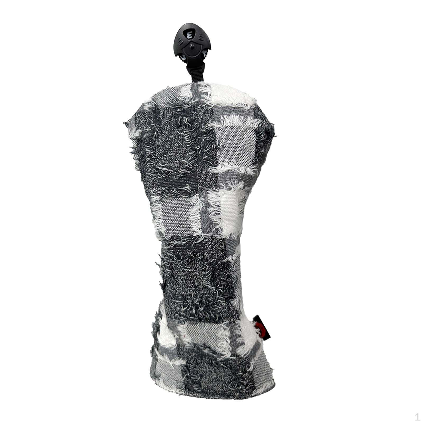 

Durable Golf Wood Headcover for Hybrid and Driver, Scratch Resistant Club Protectors Fairway чорний